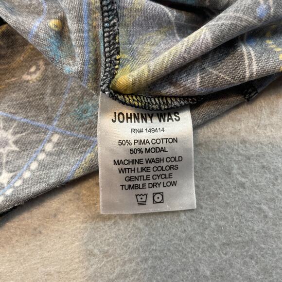 Johnny Was Celestial Space Womens Sz XS Sleep Dress Tank Blue - Picture 6 of 10